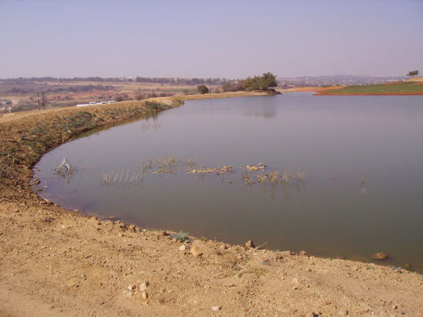 Sodium Bentonite dam completion