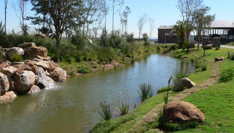 Completed stream with Bentonite